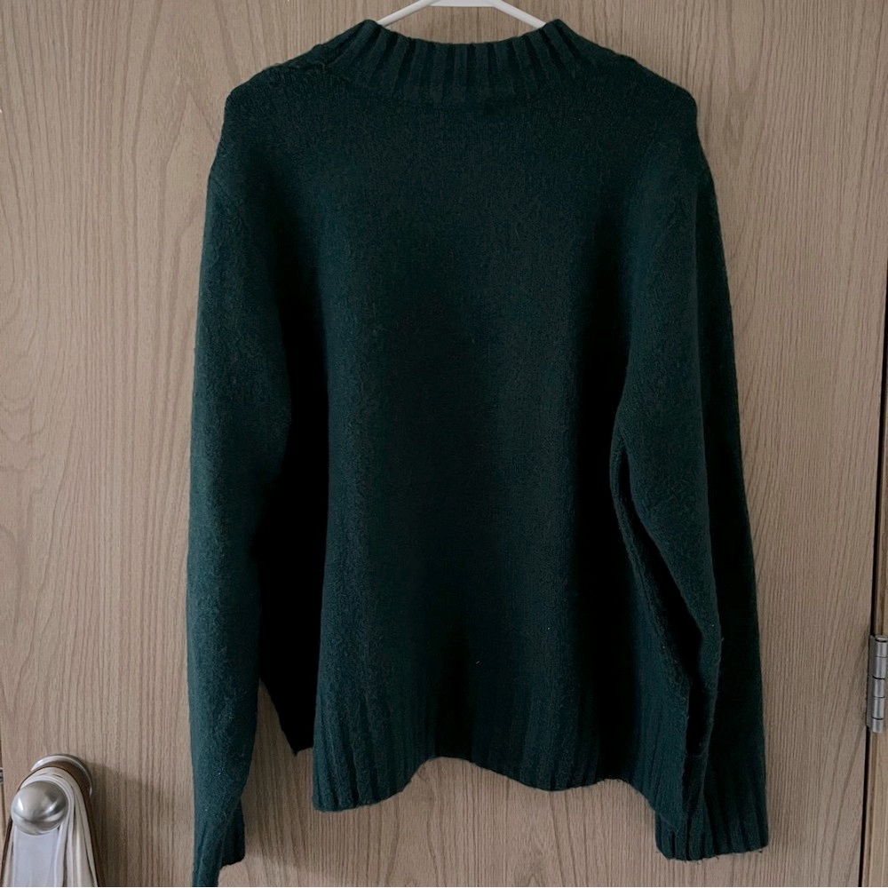 Teal Green Soft Mock Neck Sweater Dip - Picture 6 of 8